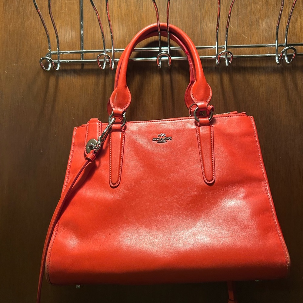 Coach Vibrant Red Satchel
